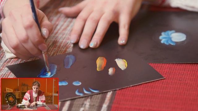 Урок по тагильской росписи по металлу смотреть онлайн