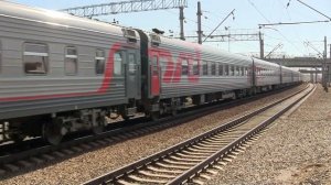Электровоз ЧС2т-1018 с поездом №109  Астрахань — Санкт-Петербург
