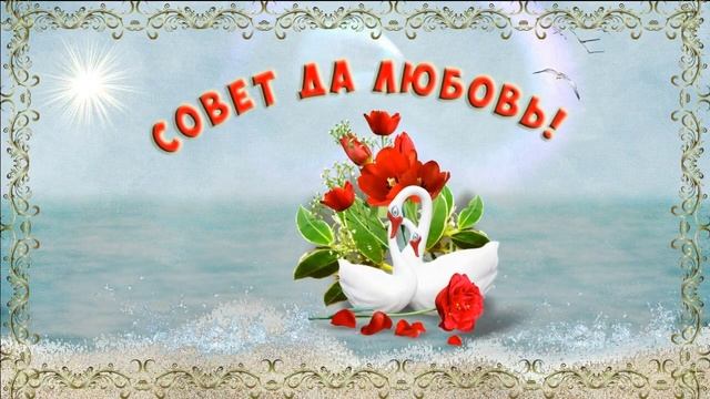 Свадебный футаж HD |  видеозаставка Совет да любовь!