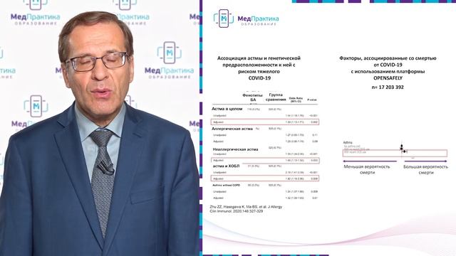 Бронхиальная астма и COVID-19 (ковид-19) смотреть онлайн