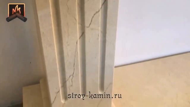 Мраморный портал Doncaster для электрического или дровяного камина - от мастеров компании Стройками