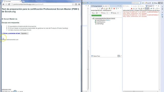 Functional tests using Selenium WebDriver and JUnit - antoniomartel.com смотреть онлайн