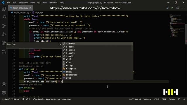 Beginners Python Programming | Login and Registration Application  | Project Base Python Tutorials