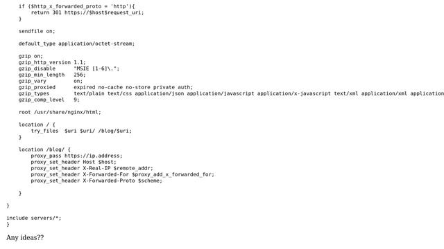 NGINX with proxy_pass behind AWS ALB, creating http://example.com:443 urls from https links -... смотреть онлайн