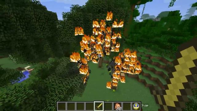 Minecraft Mods - ALPHA FIRE Mod ! Forests Burn Forever ! смотреть онлайн