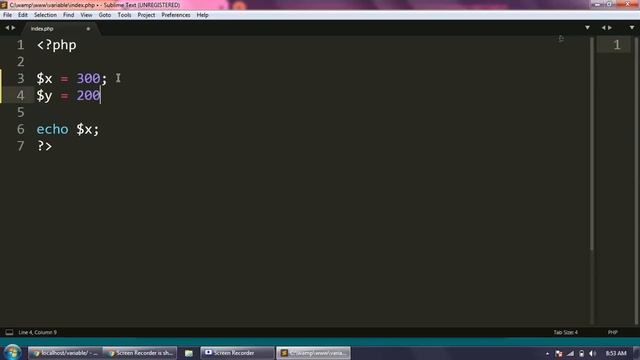 Php Variables | How to use Variable in Php