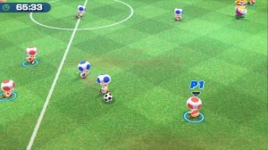 Mario Sports Superstars Football Mario , Donkey Kong vs Bowser , Wario  (Very Hard )