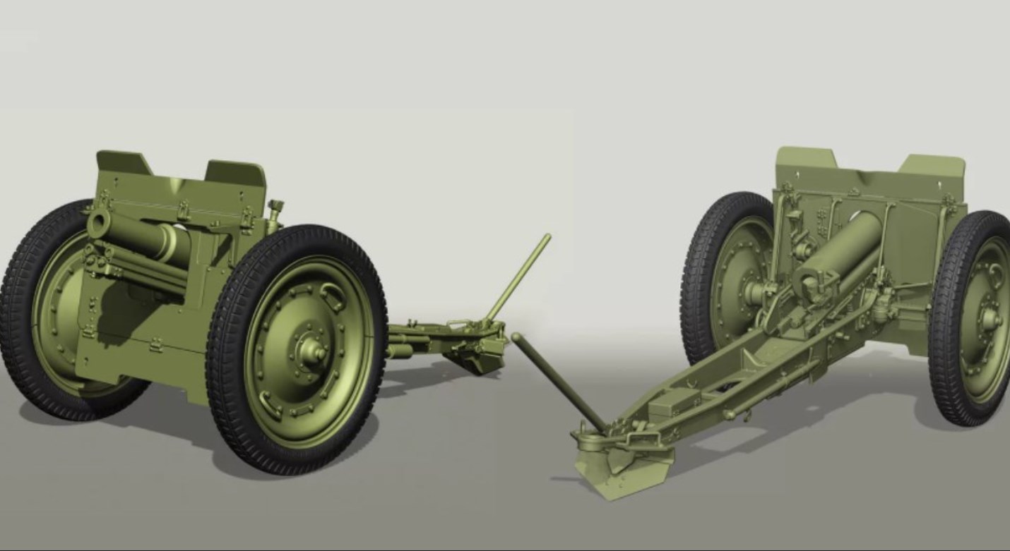 Советская 76-мм полковая пушка обр.1927 г.