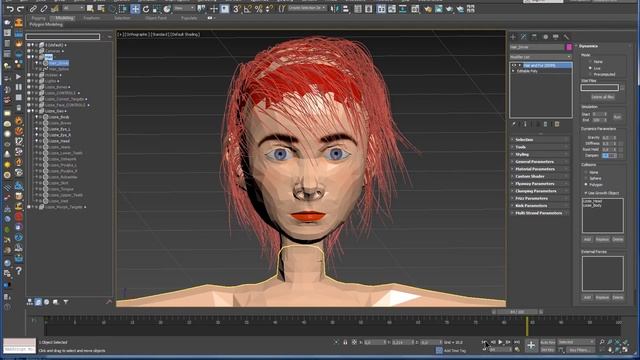 Hair and Fur. Создание и анимация волос в 3ds Max с помощью модификатора Cloth смотреть онлайн
