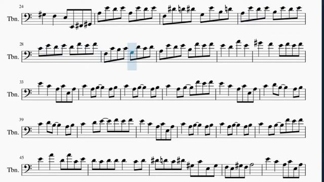 Trombone Sheet Music: How to play Spider Dance(Undertale) by Toby Fox смотреть онлайн