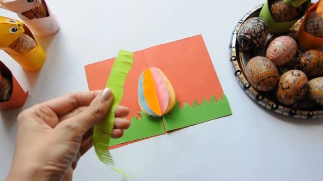 Поделки с детьми - Как сделать объемную аппликацию к Пасхе! Easter 3-d applique! смотреть онлайн
