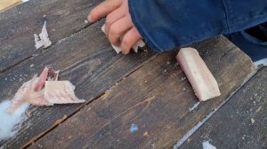 ТАЛА ИЗ РЫБЫ! КАК ПРАВИЛЬНО ЕСТЬ СЫРУЮ РЫБУ! Тала из мороженой рыбы сиг.