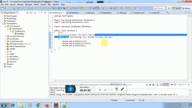 Maven- How to pass parameter from Goal Maven | Selenium