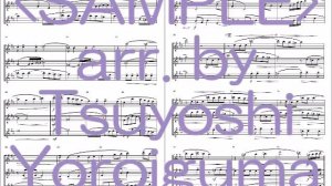 ＜Sample Score＞The Christmas Song（Flute Trio）