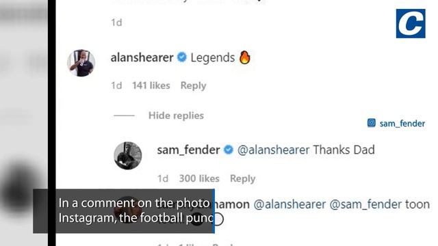 Sam Fender shares instagram post with Brian Johnson which Shearer loves