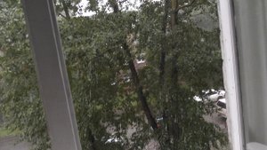 Дождик сильный в Иркутске 4к / The rain is fierce 4к