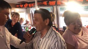 Нафкат Нигматуллин на теплоходе Чайка