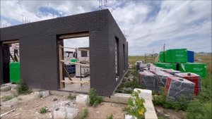 СТРОИТЕЛЬСТВО ДОМА ИЗ ГАЗОБЛОКА стены газоблок 300мм Д500 + кирпич облицовочный ч 4