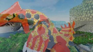 Minecraft Primal Groudon, Kyogre and Mega Rayquaza Build Schematics - Pokemon