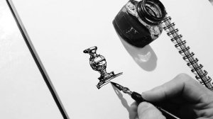 Красота рисования пером и чернилами. Эдуард Кичигин