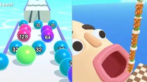 Going Balls VS Juice Run VS Ball Run 2048 VS Sandwich Runner Android,iOS - All Level Gameplay