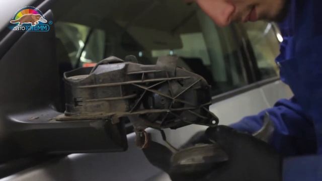 Ремонт с окраской корпуса зеркала Фольксваген Гольф в "АвтоТОТЕММ" смотреть онлайн