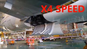 BOEING 777-200 LANDING GEAR RETRACTION TEST.