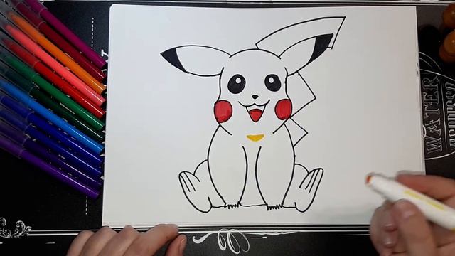 Pikachu / Draw Pikachu/ Пикачу/ Рисуем пикачу