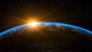 Sunrise from space (Korg Microstation improv)