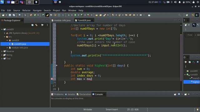 Simple Java Code for Covid 19 смотреть онлайн