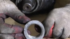 Как снять закладную гайку редуктора БМВ