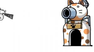 Mini Crewmate Kills The Battle Cats Characters | Among Us