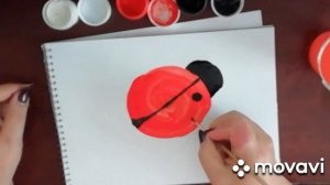 Рисование "Божья коровка" средняя группа