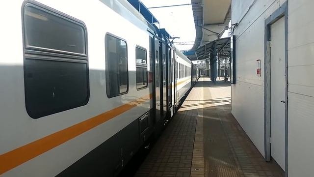 ЭП2Д-0079 ЦППК Перекраска Наше Подмосковье и ЭШ2-004 Аэроэкспресс На станции Тестовская