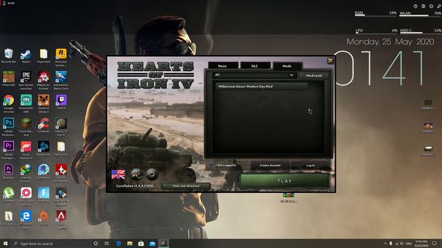 شرح طريقة تحميل مود العصر الحديث سهل جدا | Hearts Of Iron IV