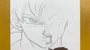 Anime sketch || How to draw Frieza vs goku step-by-step