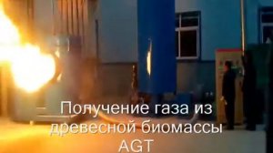 Получение газа из древесной биомассы