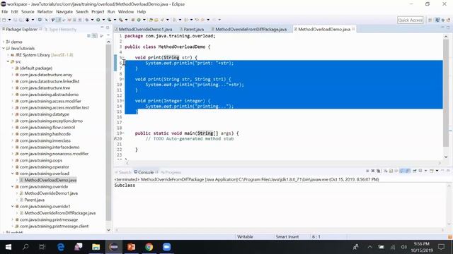 Method Overriding and overloading in Java - Interview question Topic Part2 смотреть онлайн