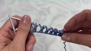 Ажурная сетка спицами