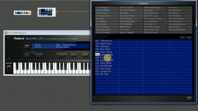 Acoustic pianos Roland Super JV-1080 VST
