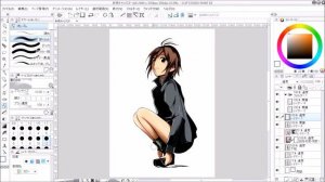 Drawing an original Manga Girl STEP 4 -Finish drawing-