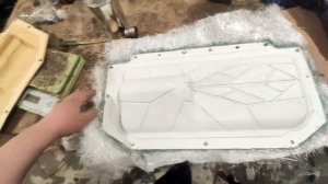 Ремонт коробки подач 1к62 и новая стеклопластиковая крышка.