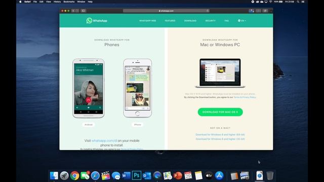 WhatsApp for Mac смотреть онлайн