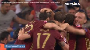 Россия - Англия - 1:1. гол Василия Березуцкого. украинский комментарий 