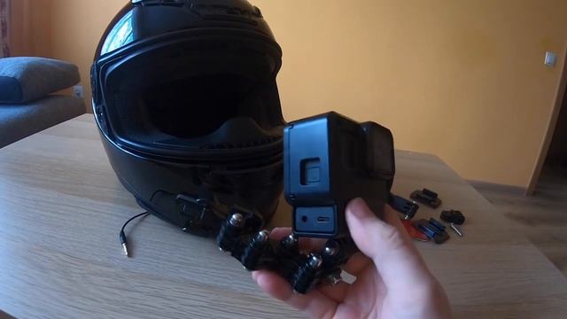 КАК ЗАКРЕПИТЬ GOPRO КАМЕРУ на ШЛЕМ. Shoei NXR.
