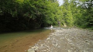 Тест нахлыстового удилища SAGE Dart на реке Люта