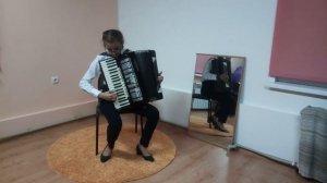 Русская народная песня "Там за речкой" обр.  В.  Бухвостова