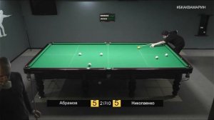 Бильярд 2021| Шикарная двушка от Абрамова (мл)| Русский бильярд лучшие удары 2021