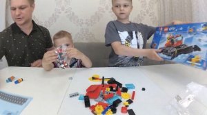 Лего Сити Снегоуборочная машина Lego CITY Снегоход Собираем лего технику