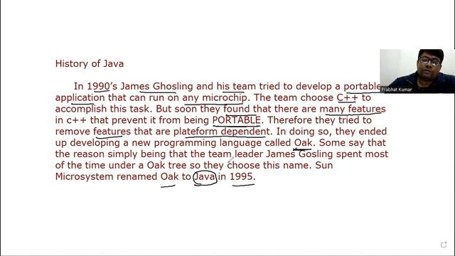 Java -1 : Introduction of java, version, history of java, application of java смотреть онлайн